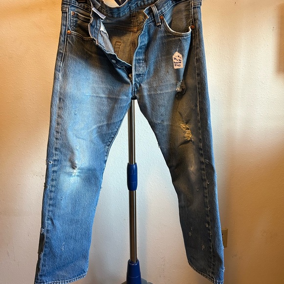 Embellished by RDG "Buckshot Blues"   sizes 32 thru 38 waist the inseam is 32 - Picture 14 of 14